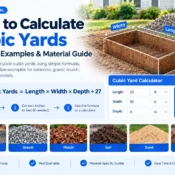 How to Calculate Cubic Yards Formula & Examples