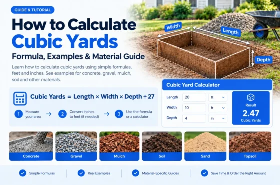 How to Calculate Cubic Yards: Formula & Examples